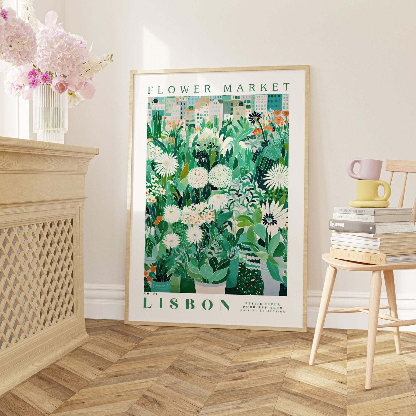 Lisbon Flower Market Poster - Posters - Enchanted Sights