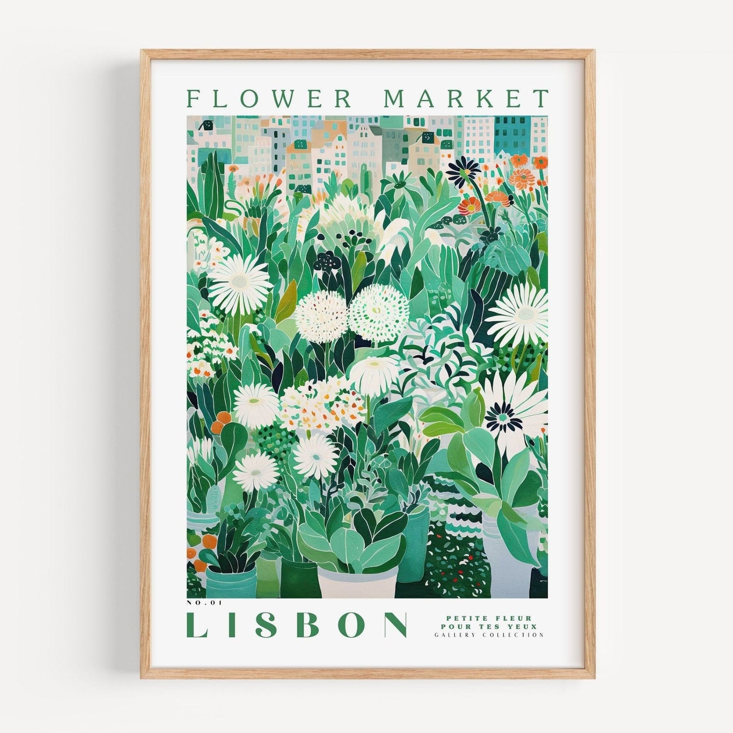 Lisbon Flower Market Poster - Posters - Enchanted Sights