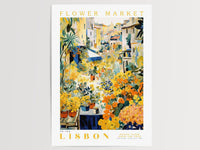 Lisbon Flower Market Poster - Enchanted SightsPostersEnchanted Sights