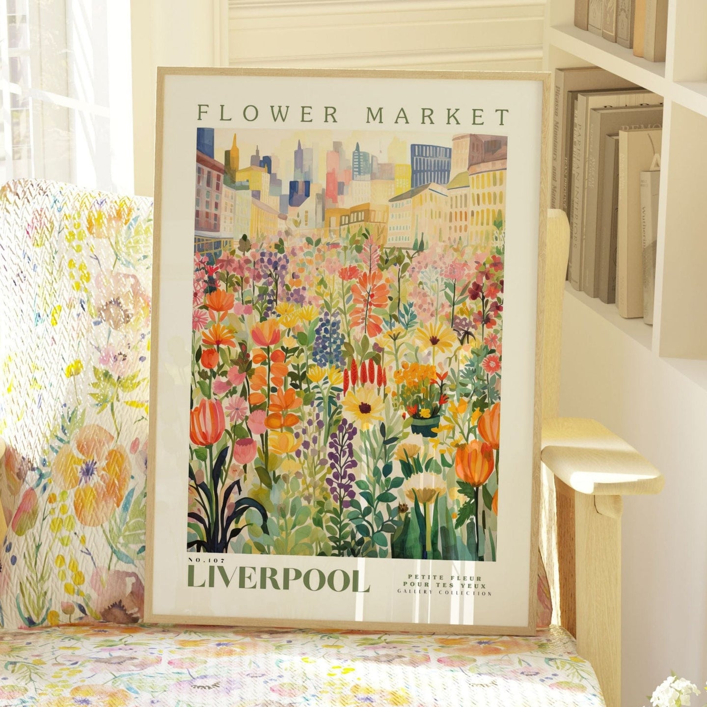 Liverpool Flower Market Poster - Posters - Enchanted Sights