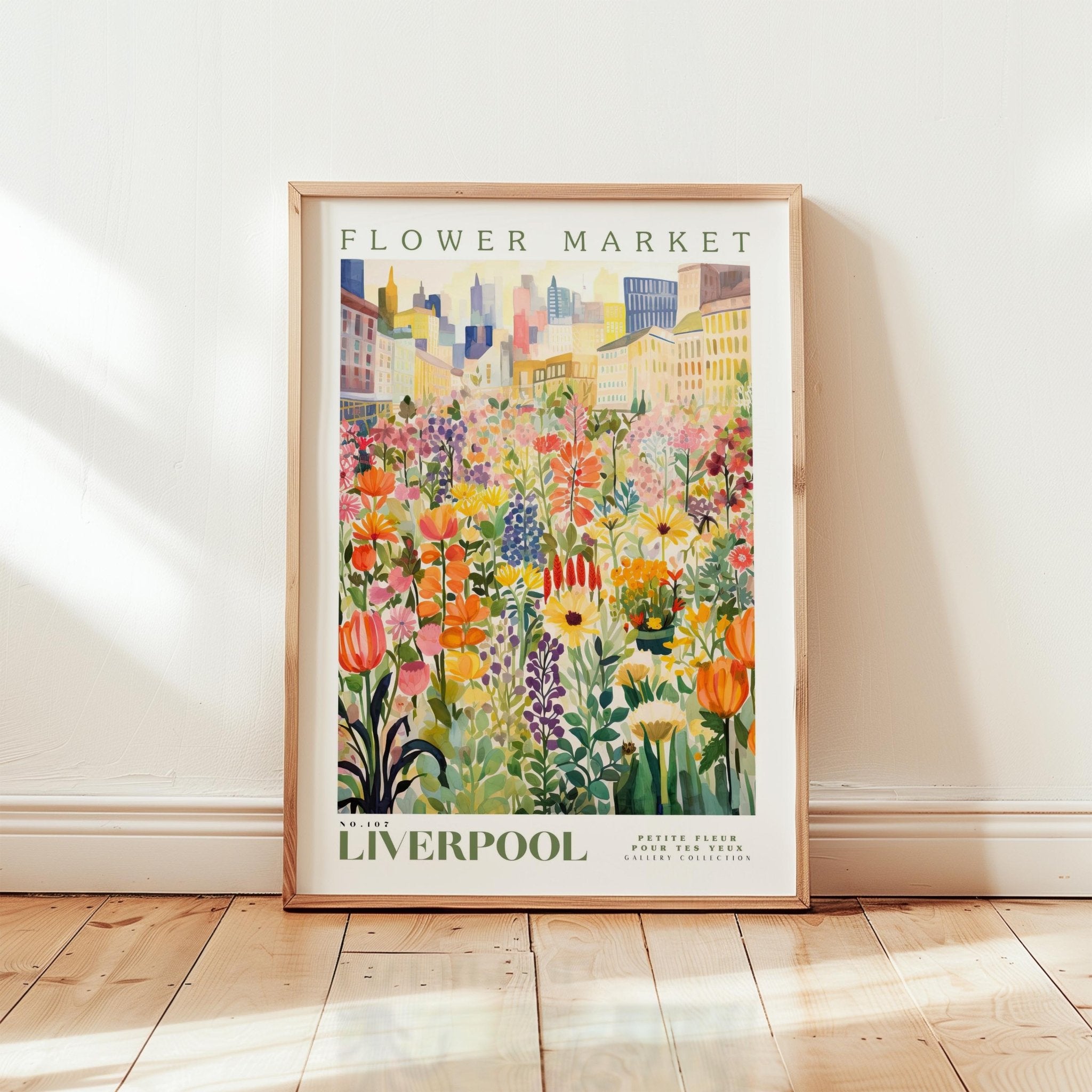 Liverpool Flower Market Poster - Posters - Flower Poster