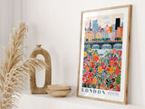 London Bridge Flower Market Poster - Posters - Enchanted Sights