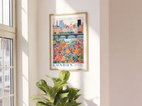 London Bridge Flower Market Poster - Posters - Enchanted Sights