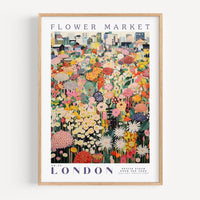 London Flower Market Poster - Posters - Enchanted Sights