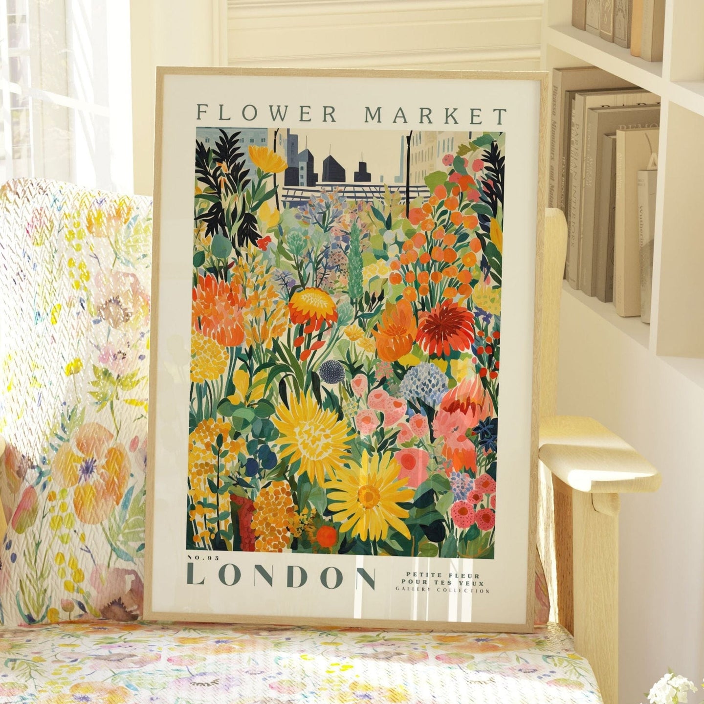 London Flower Market Poster - Enchanted SightsPostersEnchanted Sights