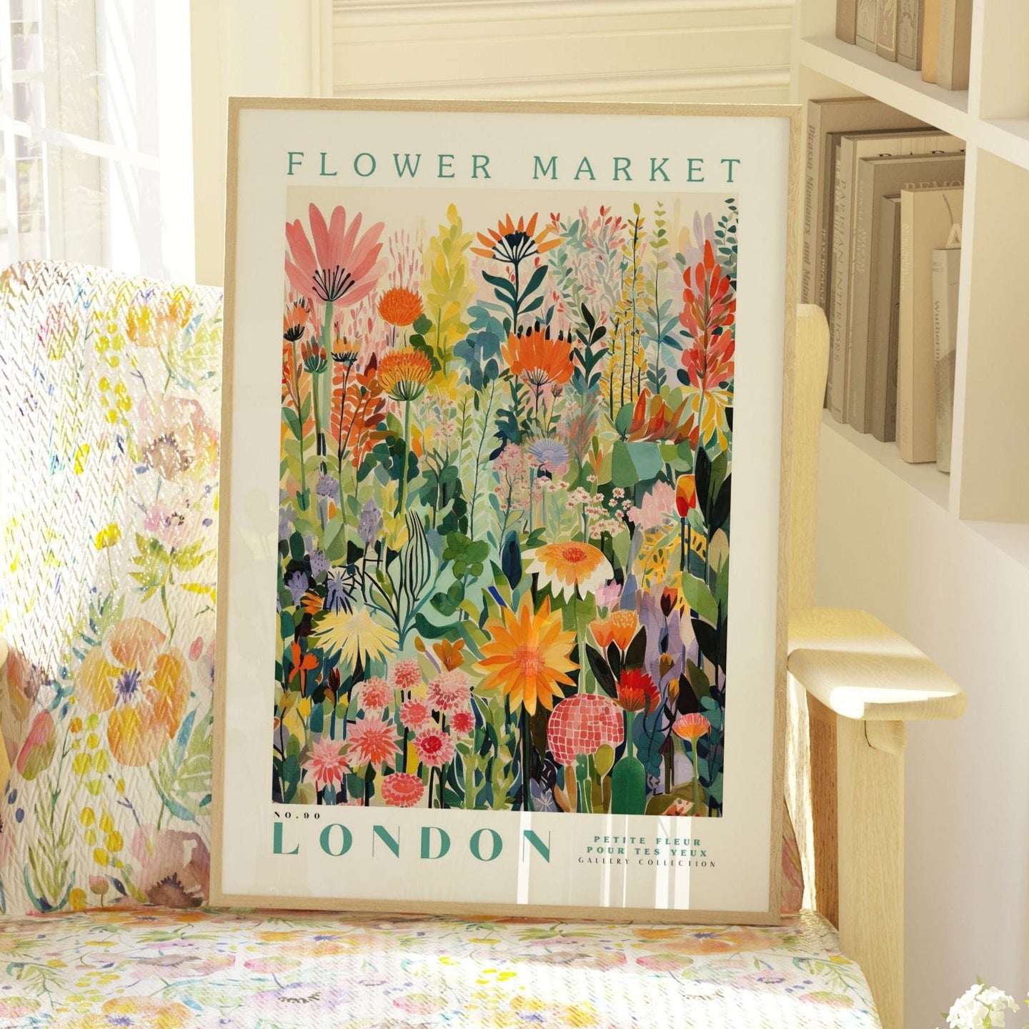 London Flower Market Poster - Enchanted SightsPostersEnchanted Sights