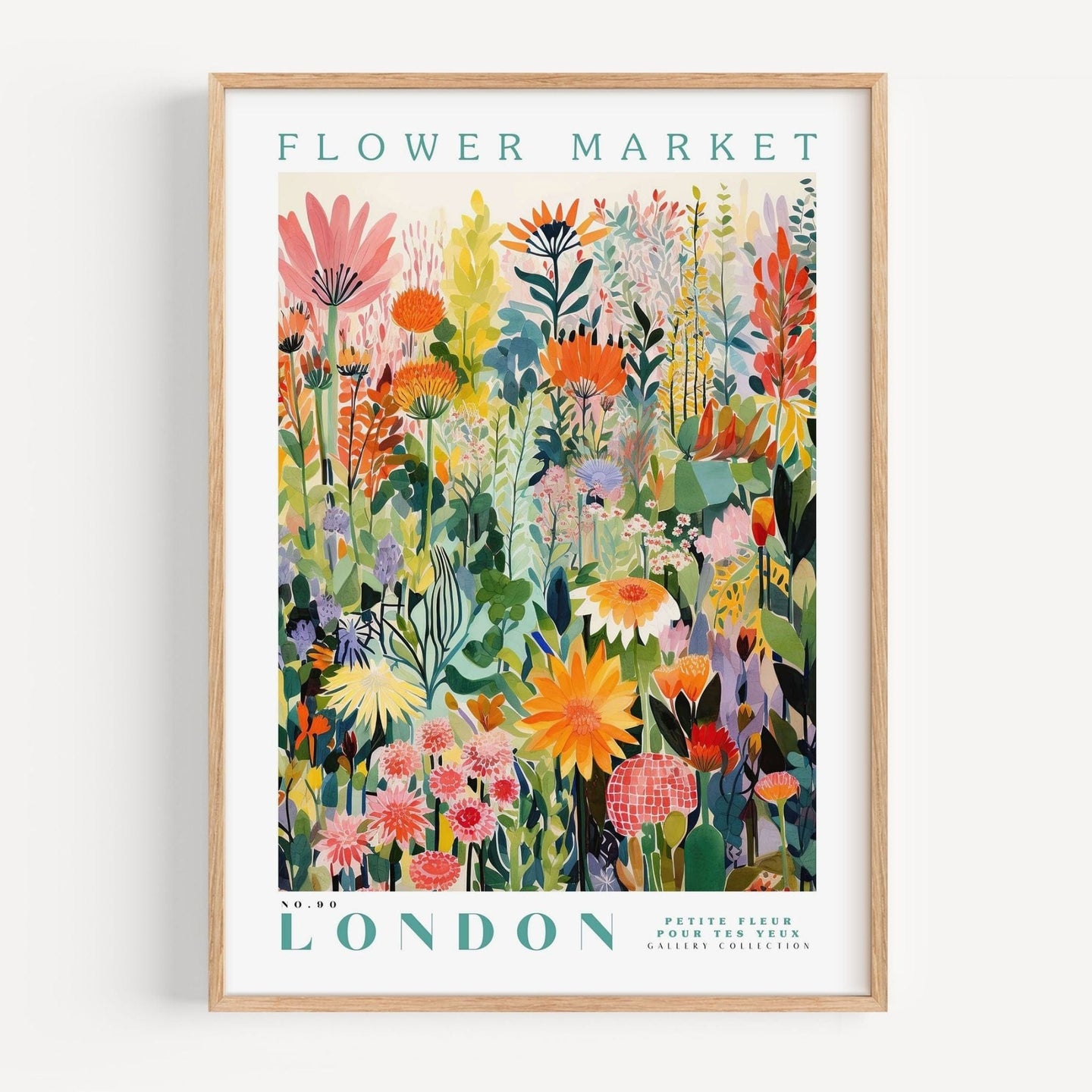 London Flower Market Poster - Enchanted SightsPostersEnchanted Sights