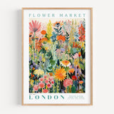 London Flower Market Poster - Posters - Enchanted Sights