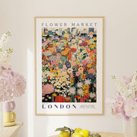 London Flower Market Poster - Posters - Enchanted Sights