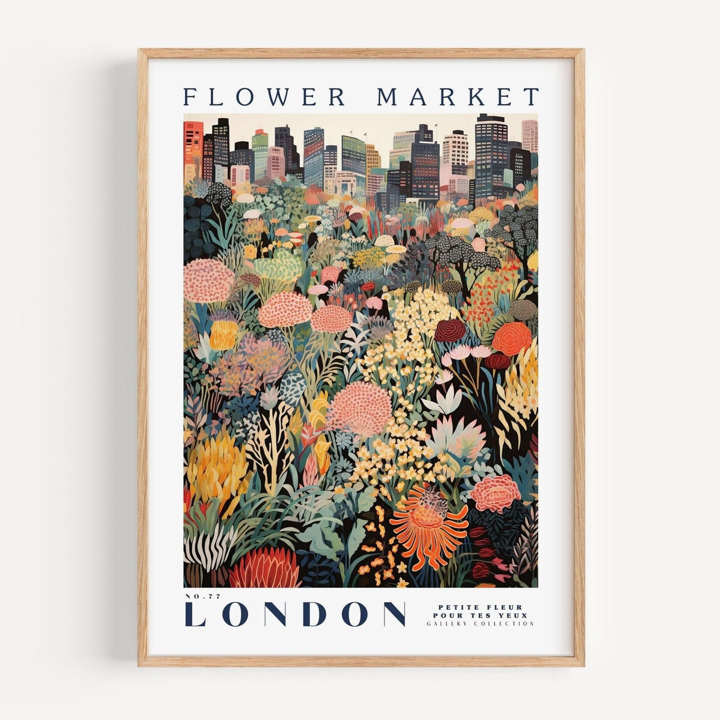 London Flower Market Poster - Posters - Enchanted Sights