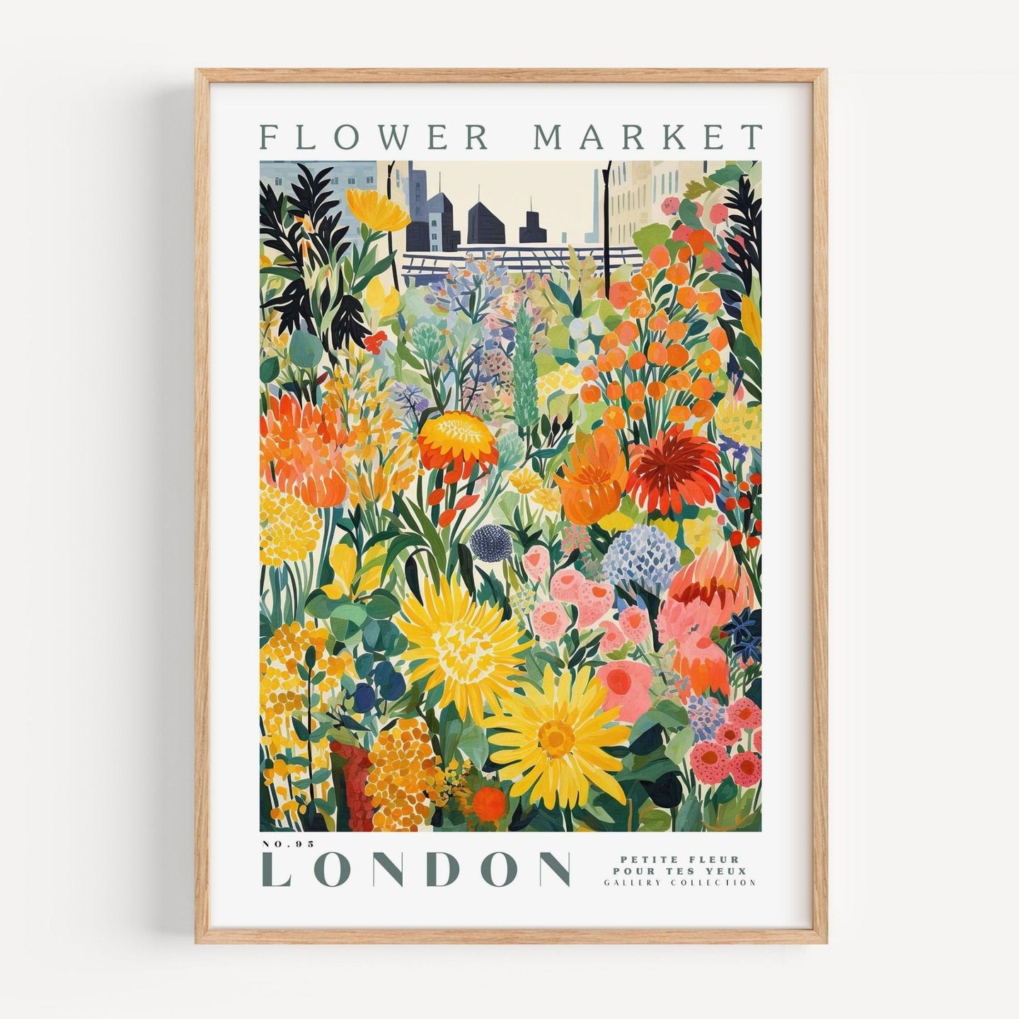 London Flower Market Poster - Enchanted SightsPostersEnchanted Sights