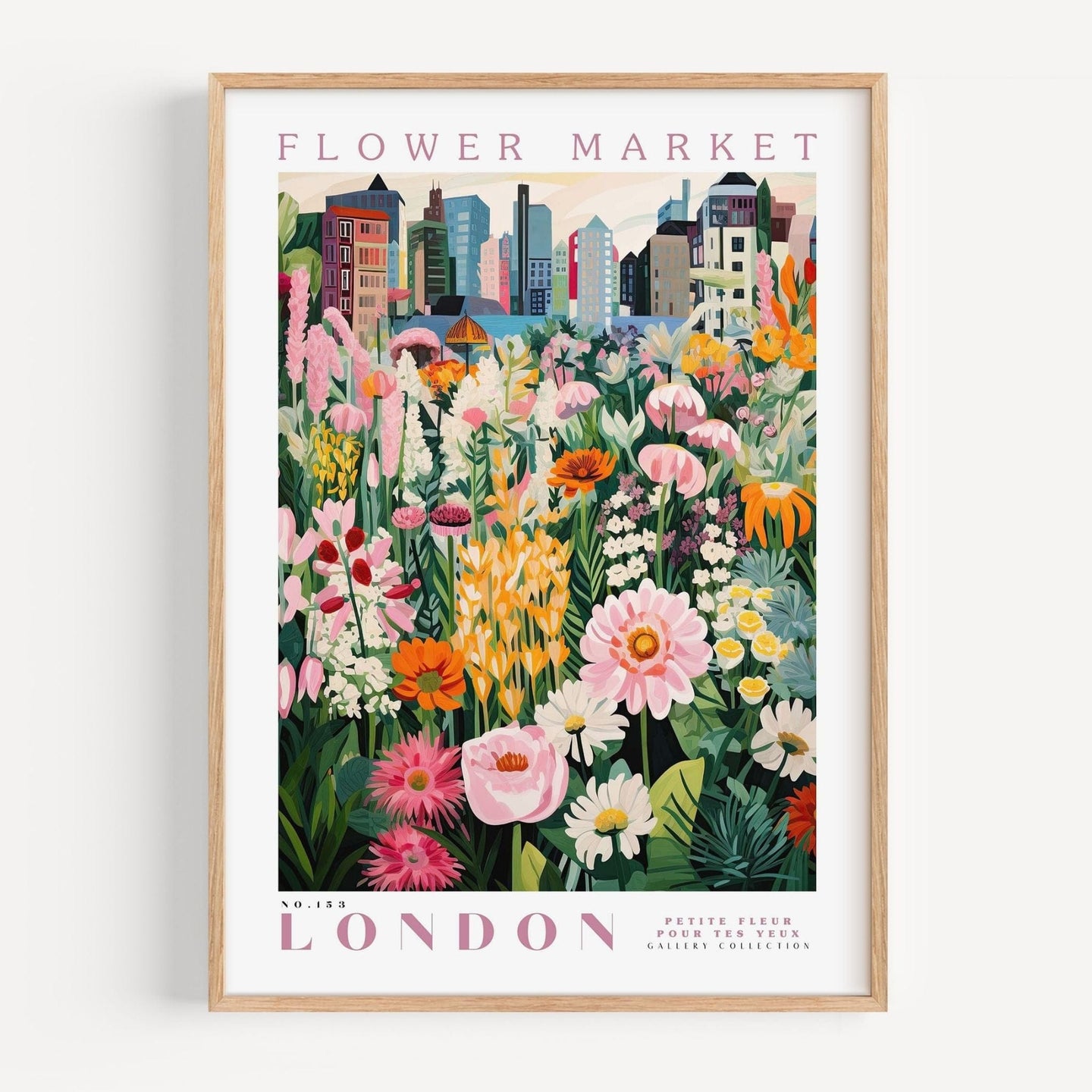 London Flower Market Poster - Enchanted SightsPostersEnchanted Sights