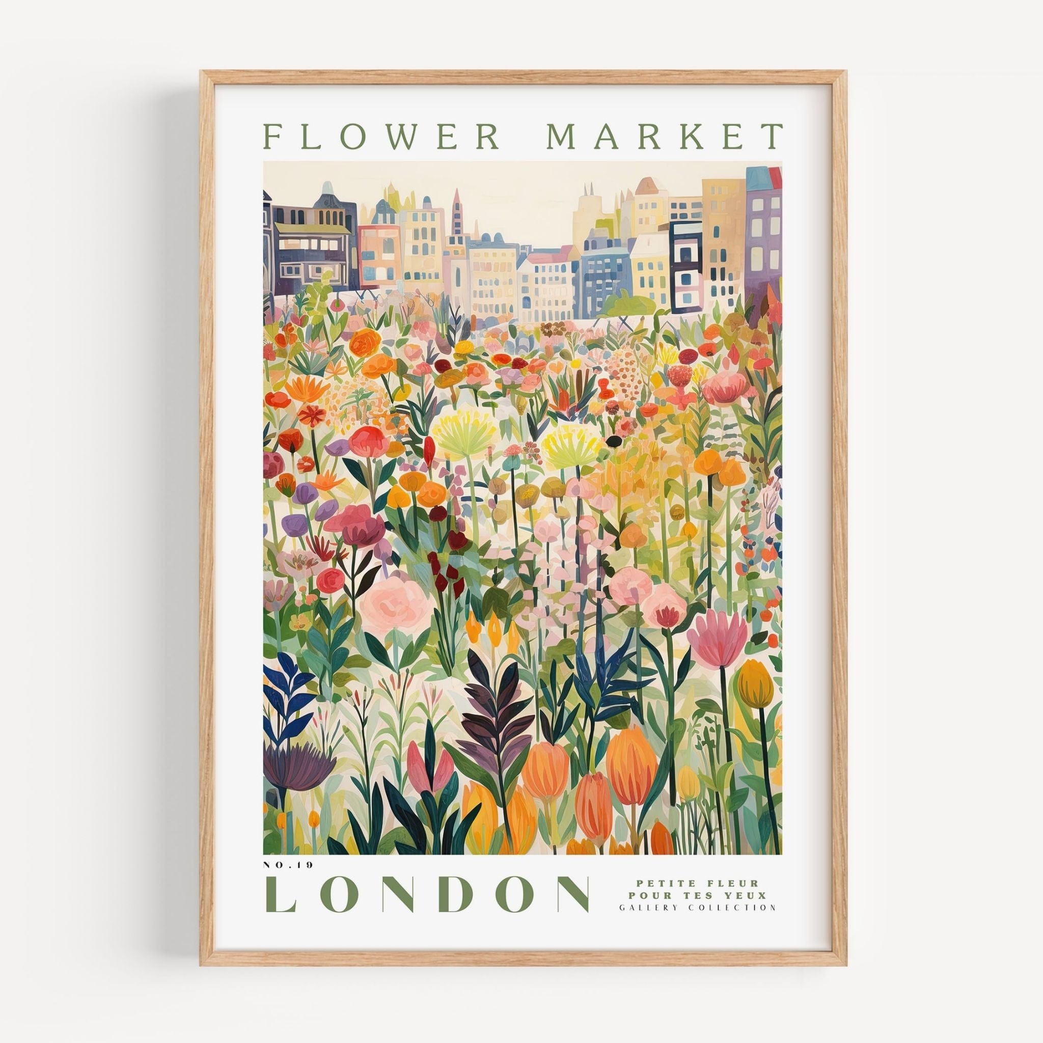 London Flower Market Poster - Posters - Enchanted Sights