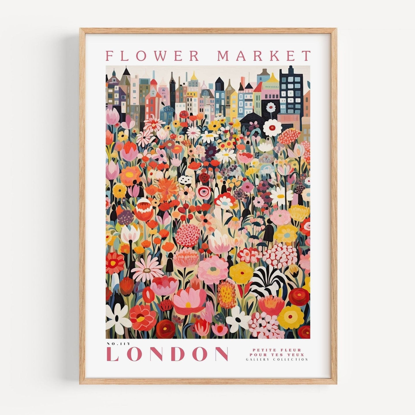 London Flower Market Poster - Posters - Enchanted Sights