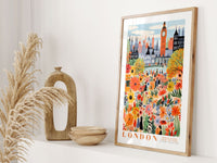 London Flower Market Poster - Posters - Enchanted Sights