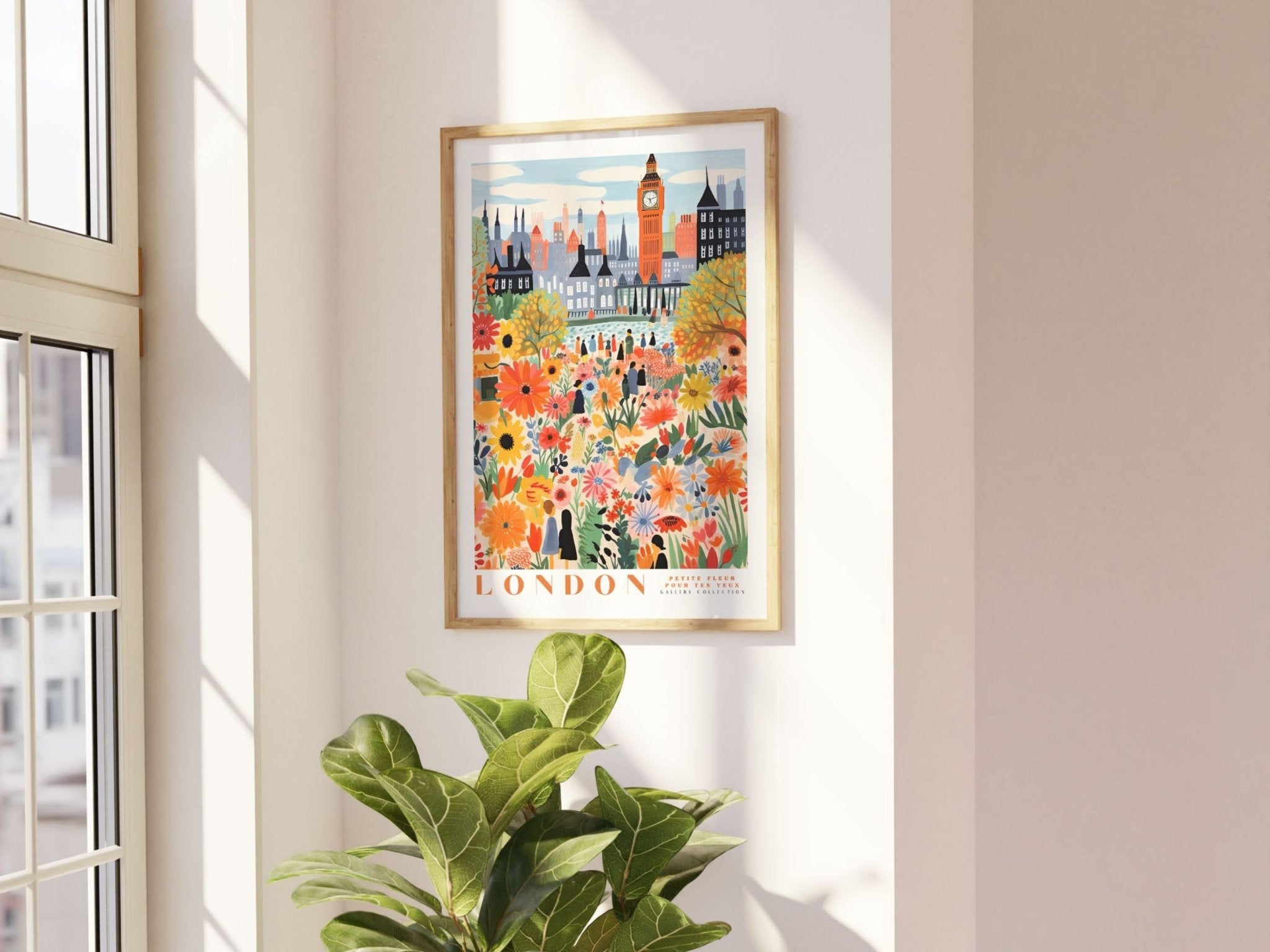 London Flower Market Poster - Posters - Enchanted Sights