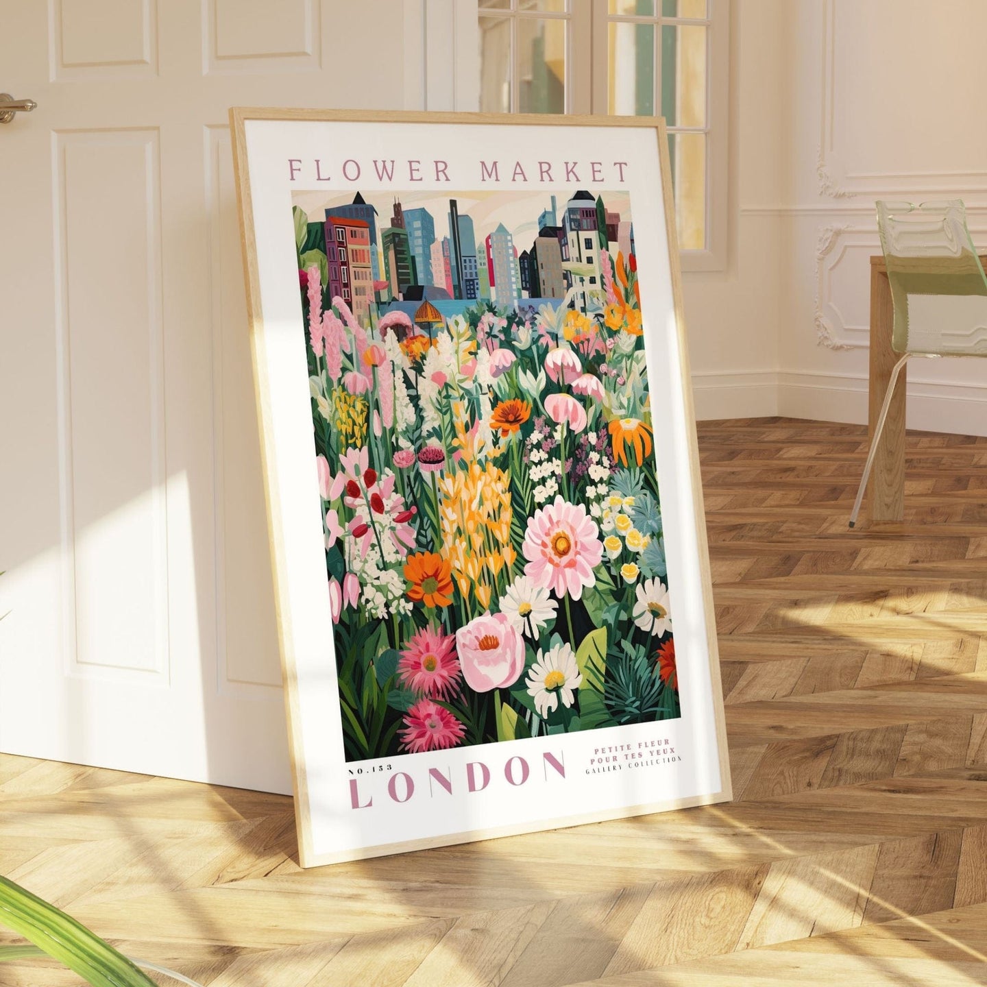 London Flower Market Poster - Enchanted SightsPostersEnchanted Sights