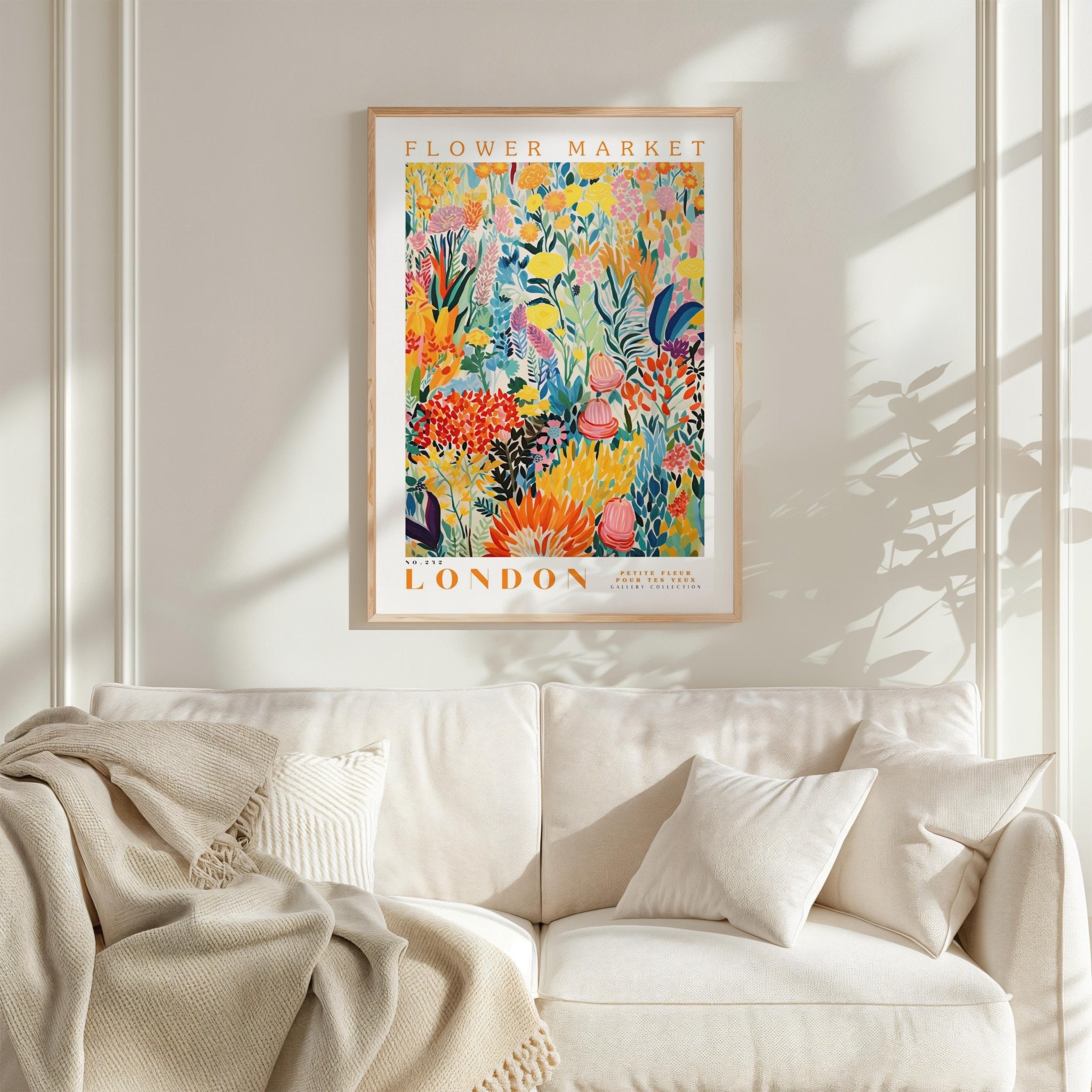 London Flower Market Poster - Poster - Flower Poster