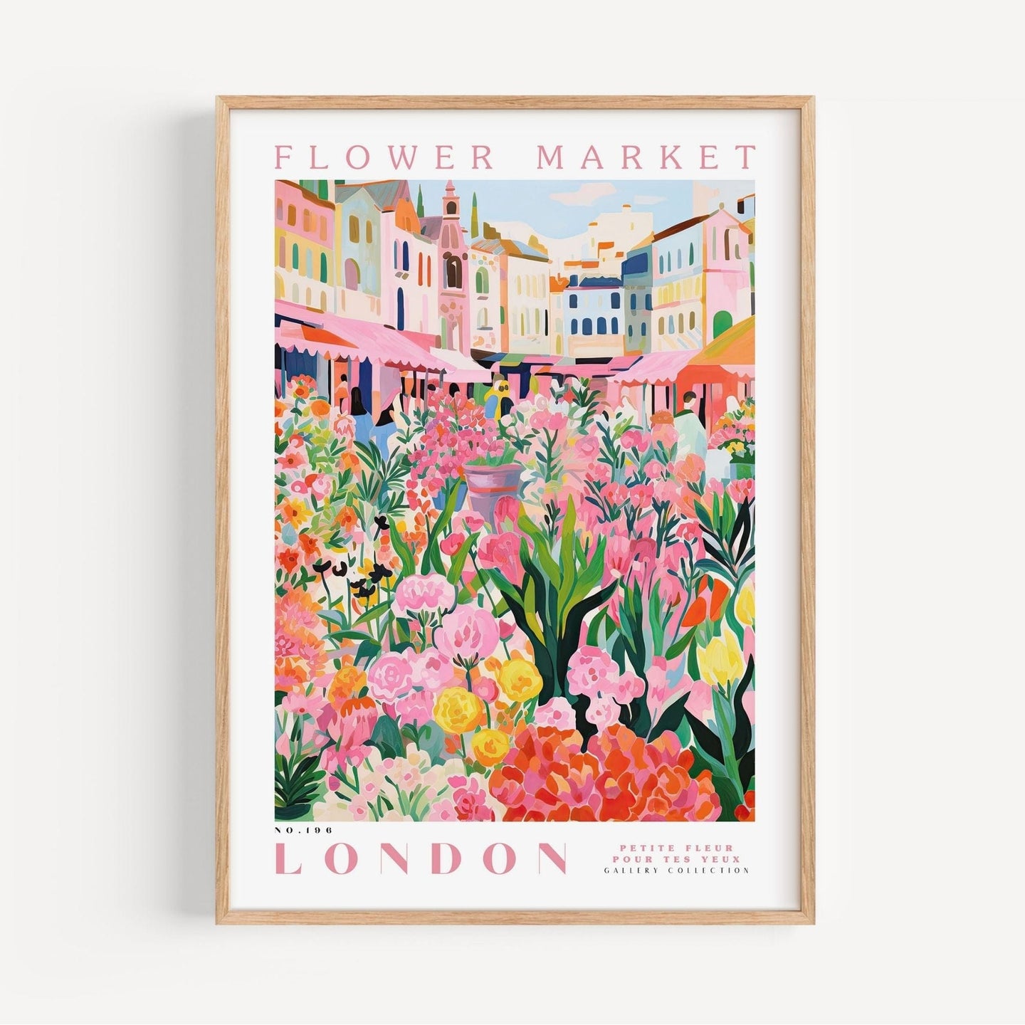 London Flower Market Poster - Posters - Enchanted Sights