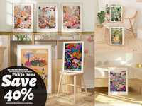 London Flower Market Poster - Posters - Enchanted Sights