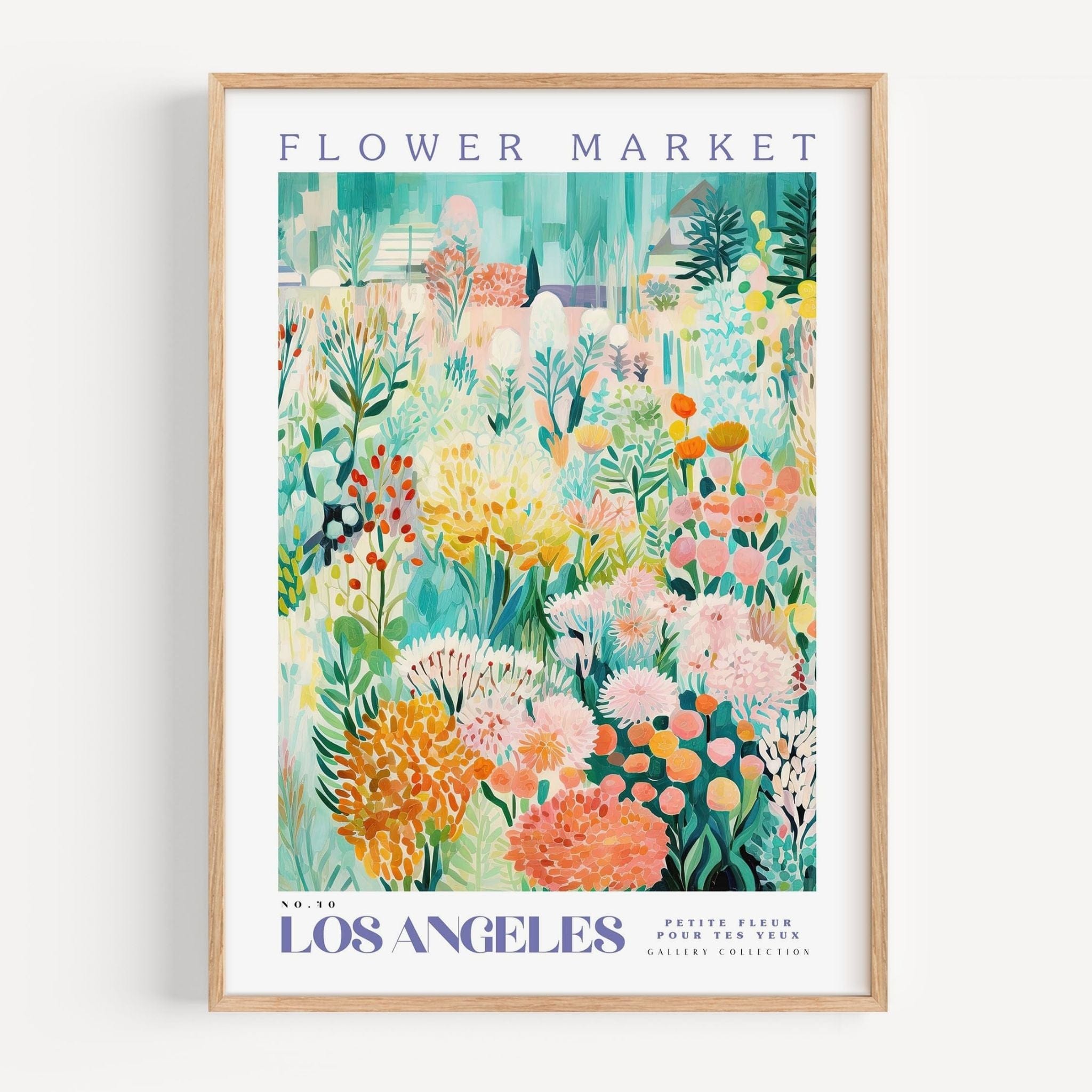 Los Angeles Flower Market Poster - Posters - Enchanted Sights