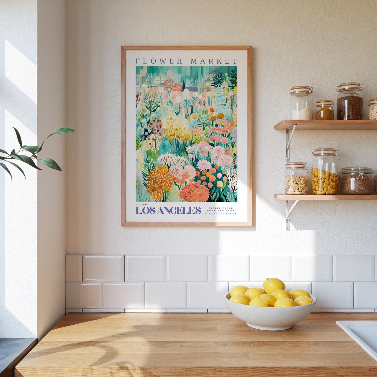 Los Angeles Flower Market Poster - Posters - Flower Poster