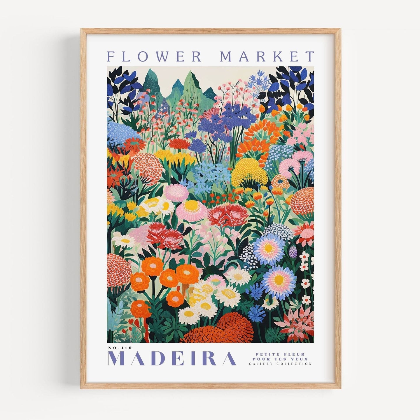 Madeira Flower Market Poster - Posters - Enchanted Sights