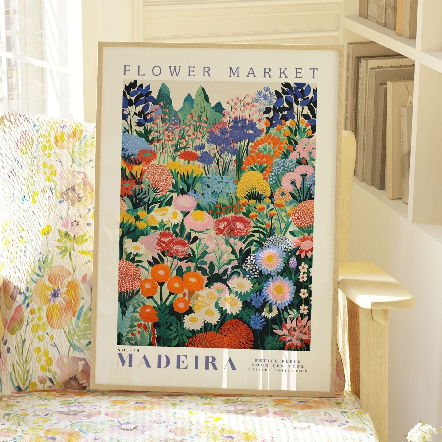 Madeira Flower Market Poster - Posters - Enchanted Sights