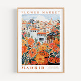 Madrid Flower Market Poster - Posters - Enchanted Sights