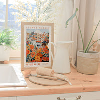 Madrid Flower Market Poster - Posters - Enchanted Sights