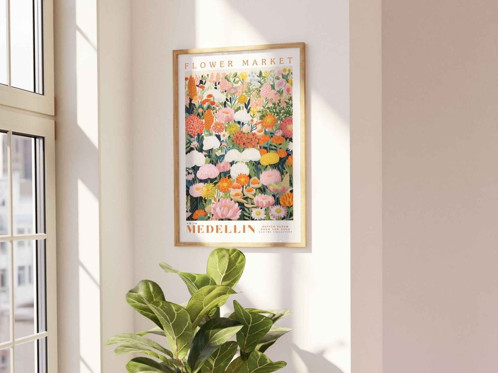 Madrid Flower Market Poster - Posters - Enchanted Sights
