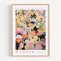 Madrid Flower Market Poster - Posters - Enchanted Sights