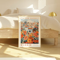 Madrid Flower Market Poster - Posters - Enchanted Sights