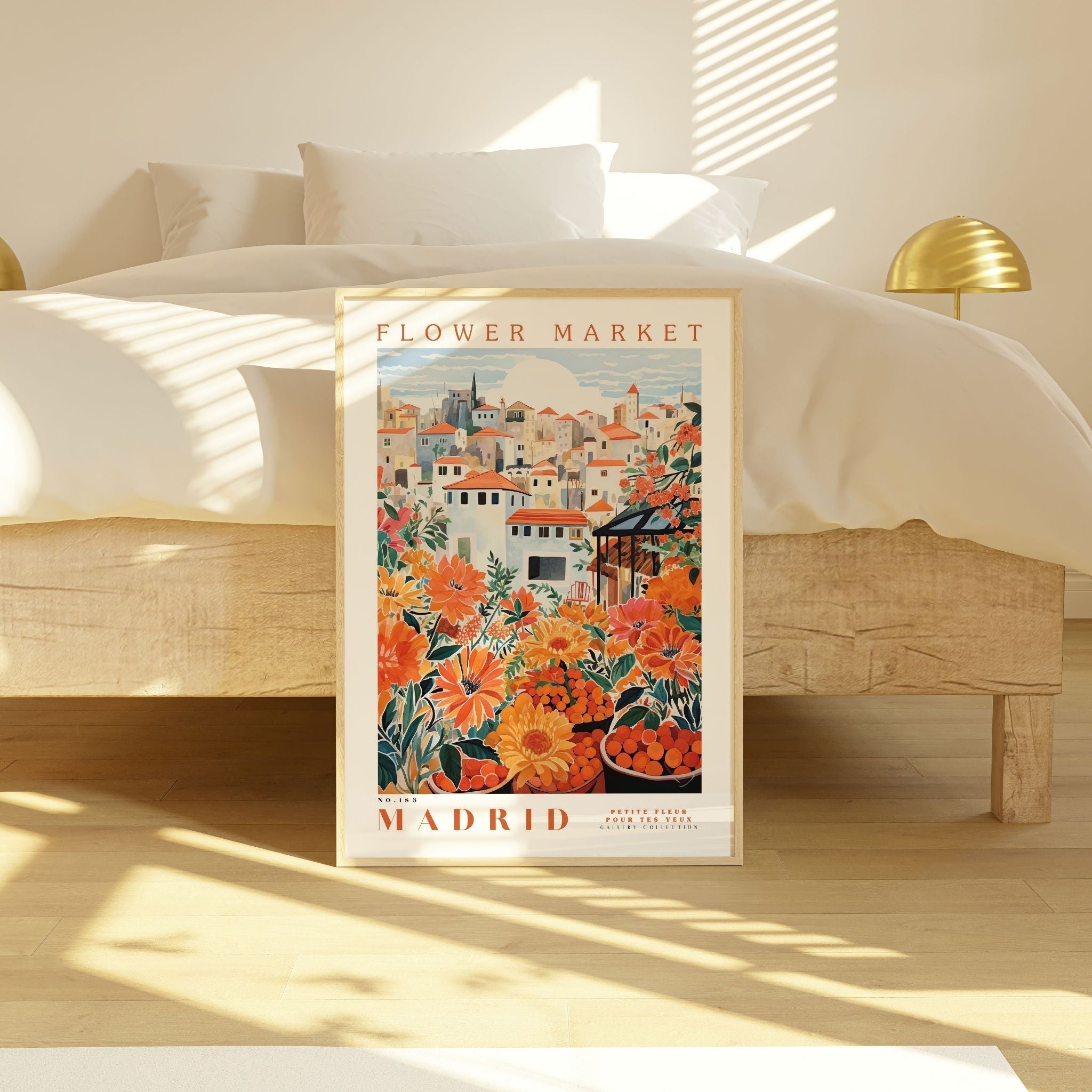 Madrid Flower Market Poster - Posters - Enchanted Sights