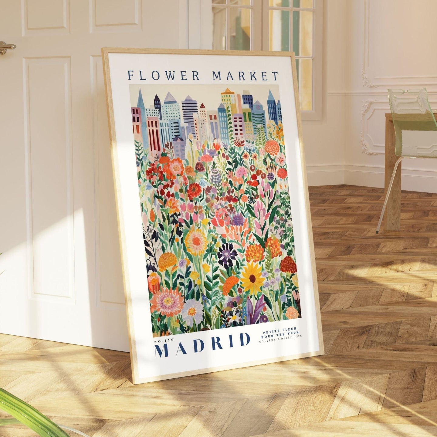 Madrid Flower Market Poster - Posters - Enchanted Sights