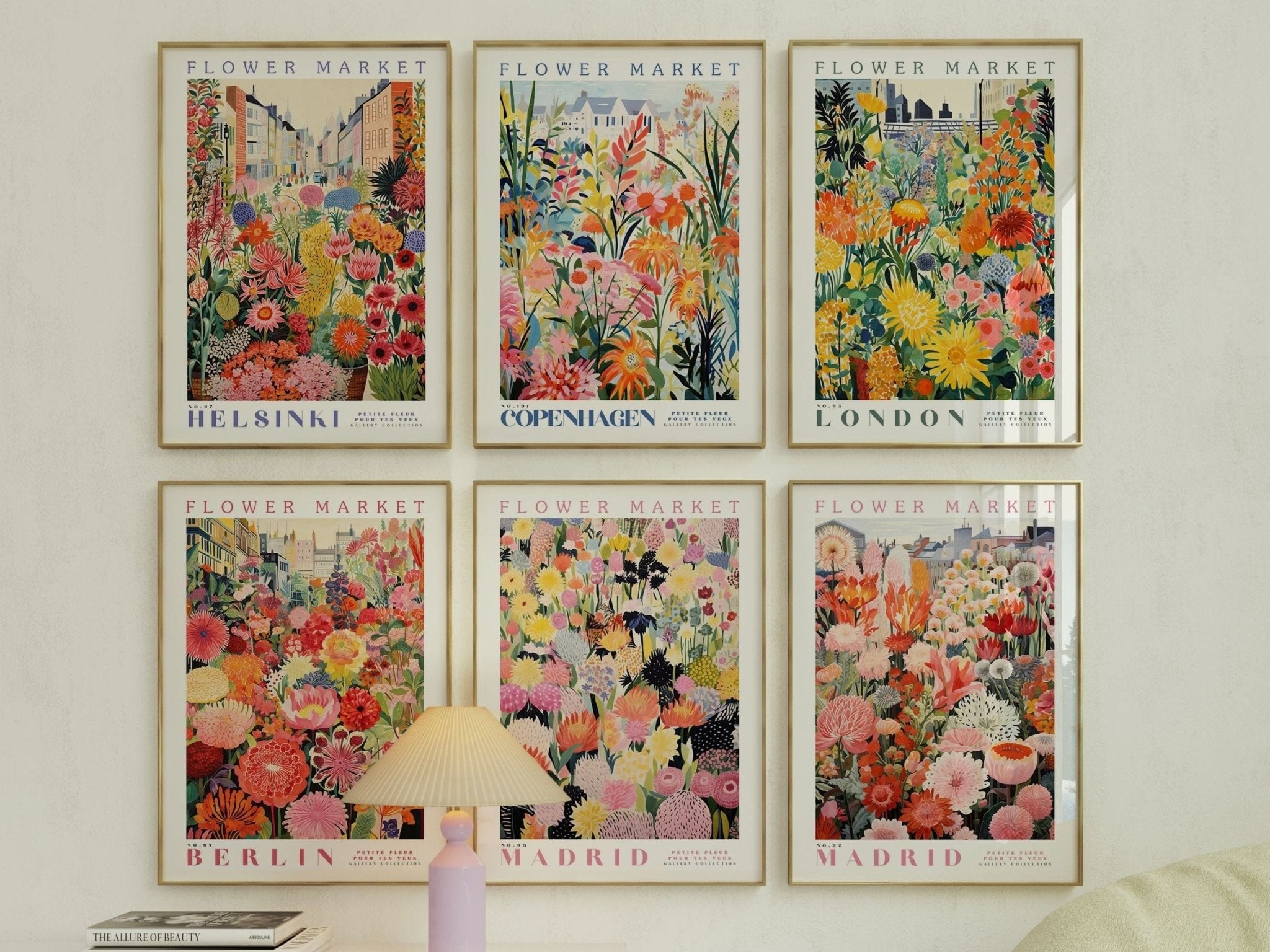 Madrid Flower Market Poster - Posters - Enchanted Sights