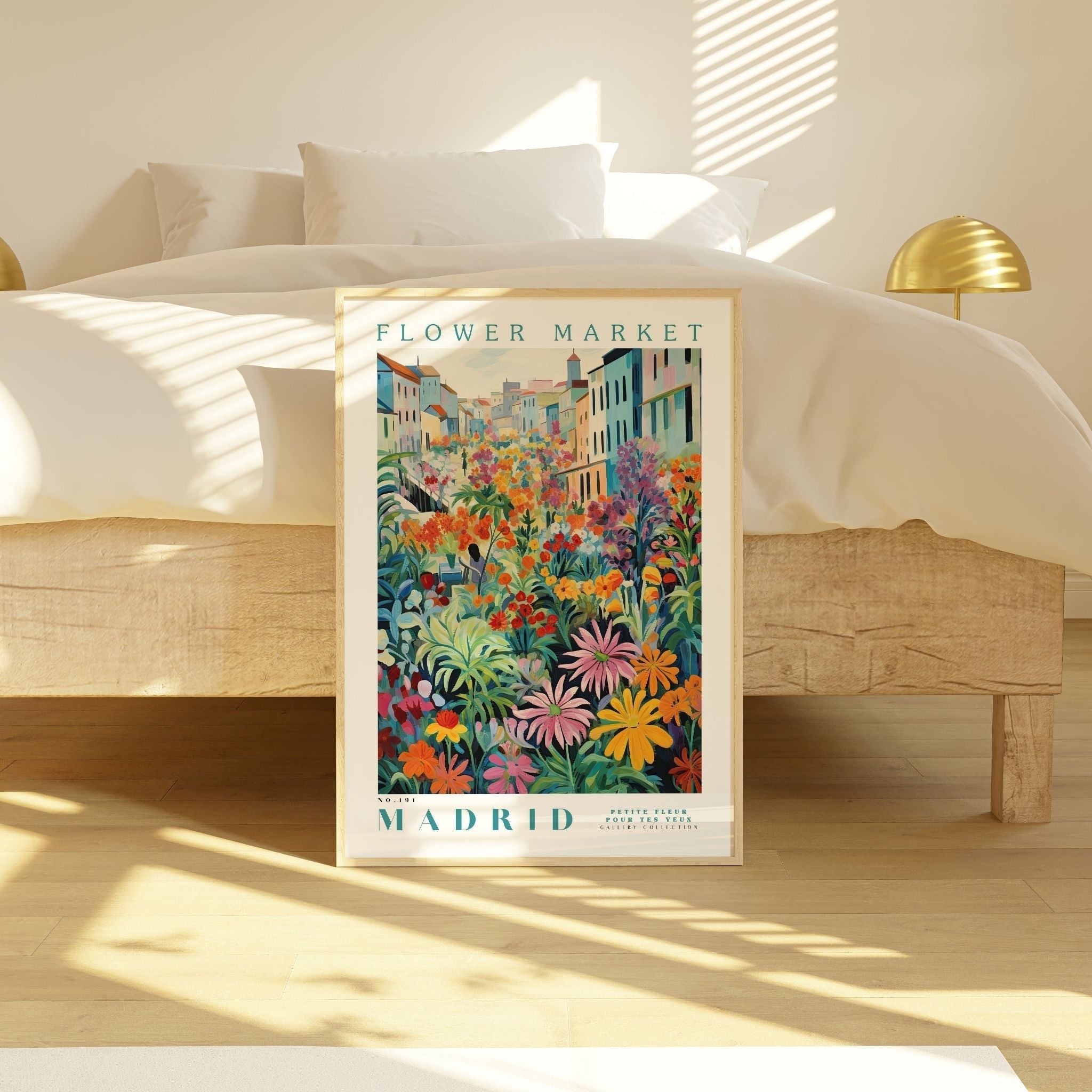 Madrid Flower Market Poster - Posters - Enchanted Sights