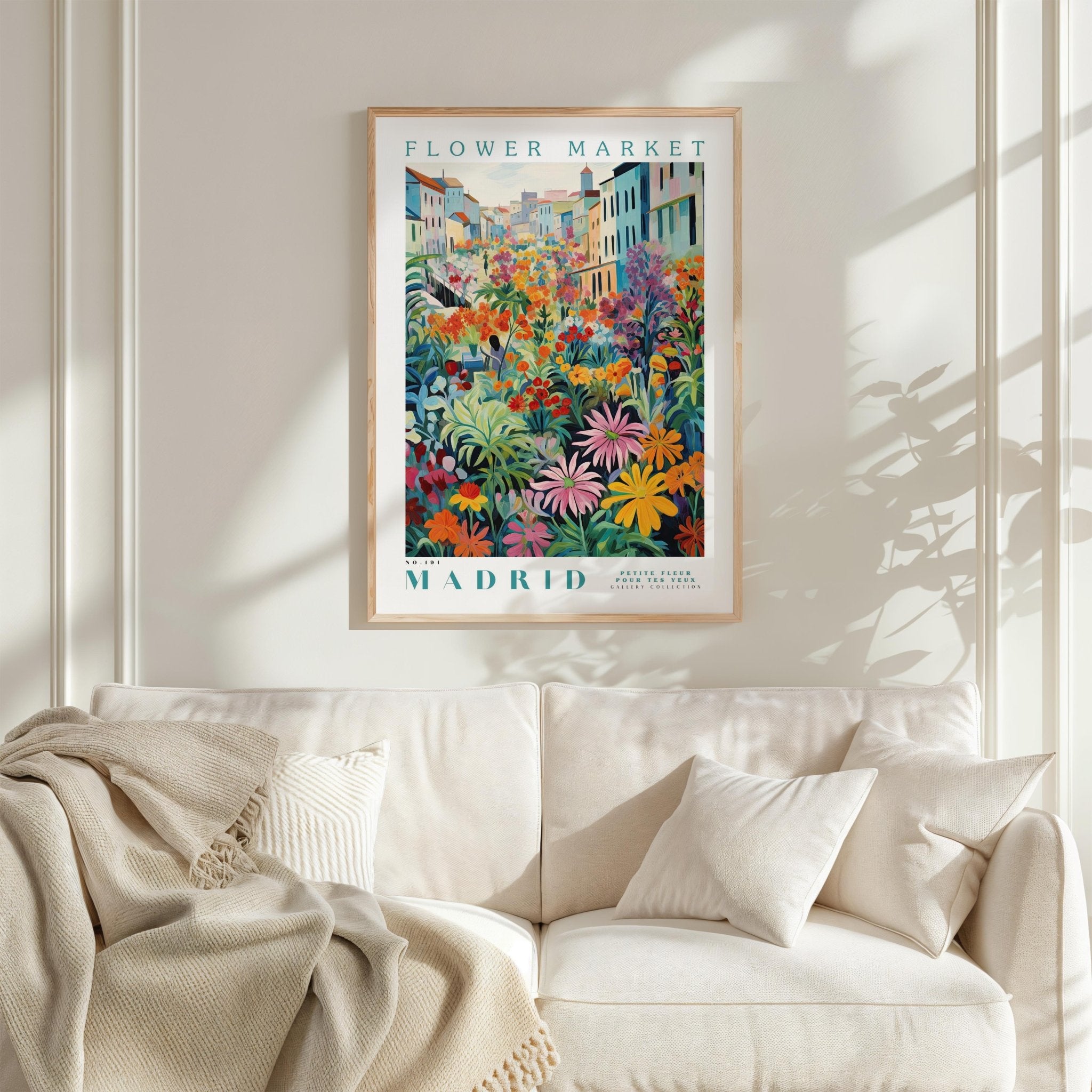 Madrid Flower Market Poster - Posters - Flower Poster