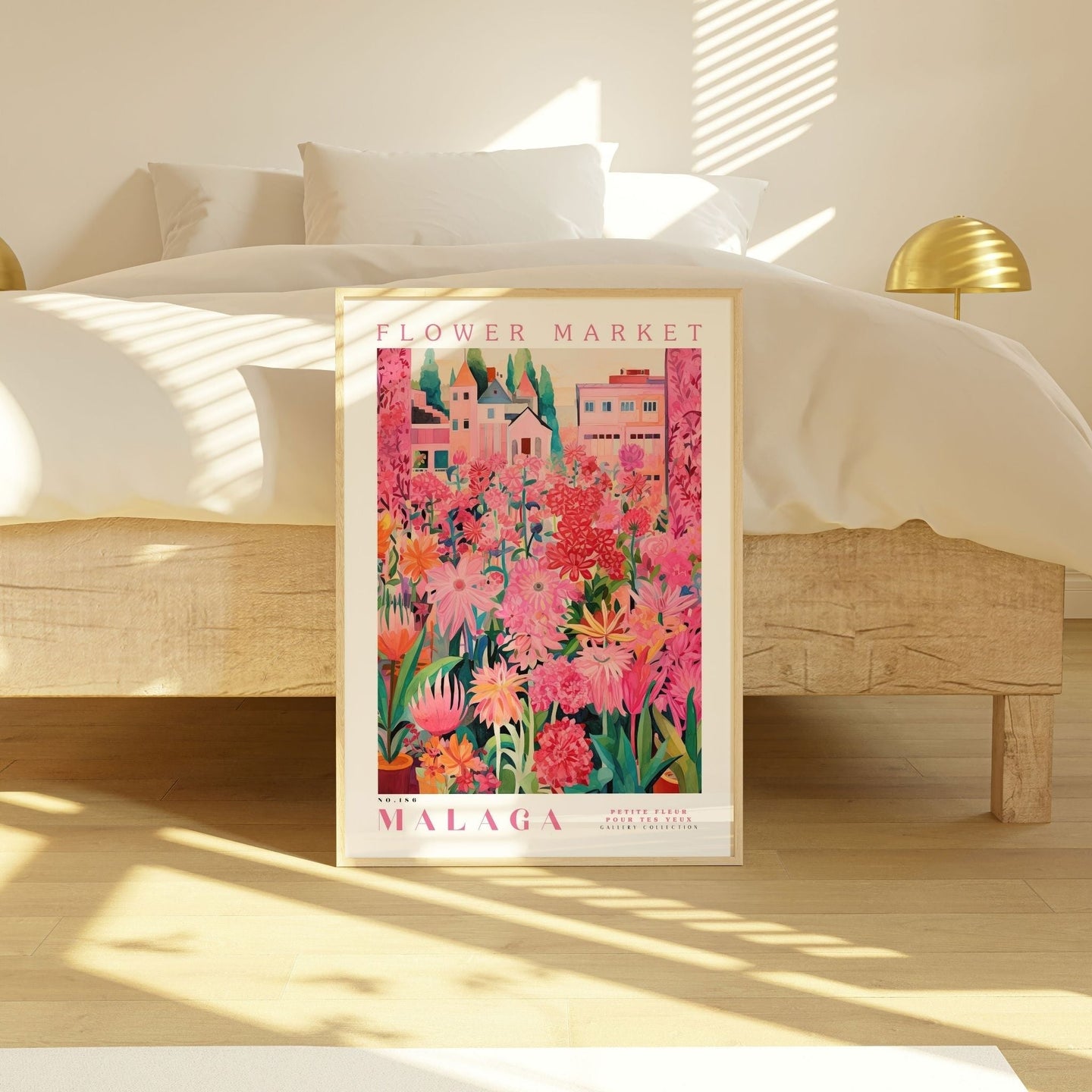 Malaga Flower Market Poster - Posters - Enchanted Sights