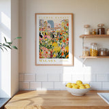 Malaga Flower Market Poster - Posters - Flower Poster