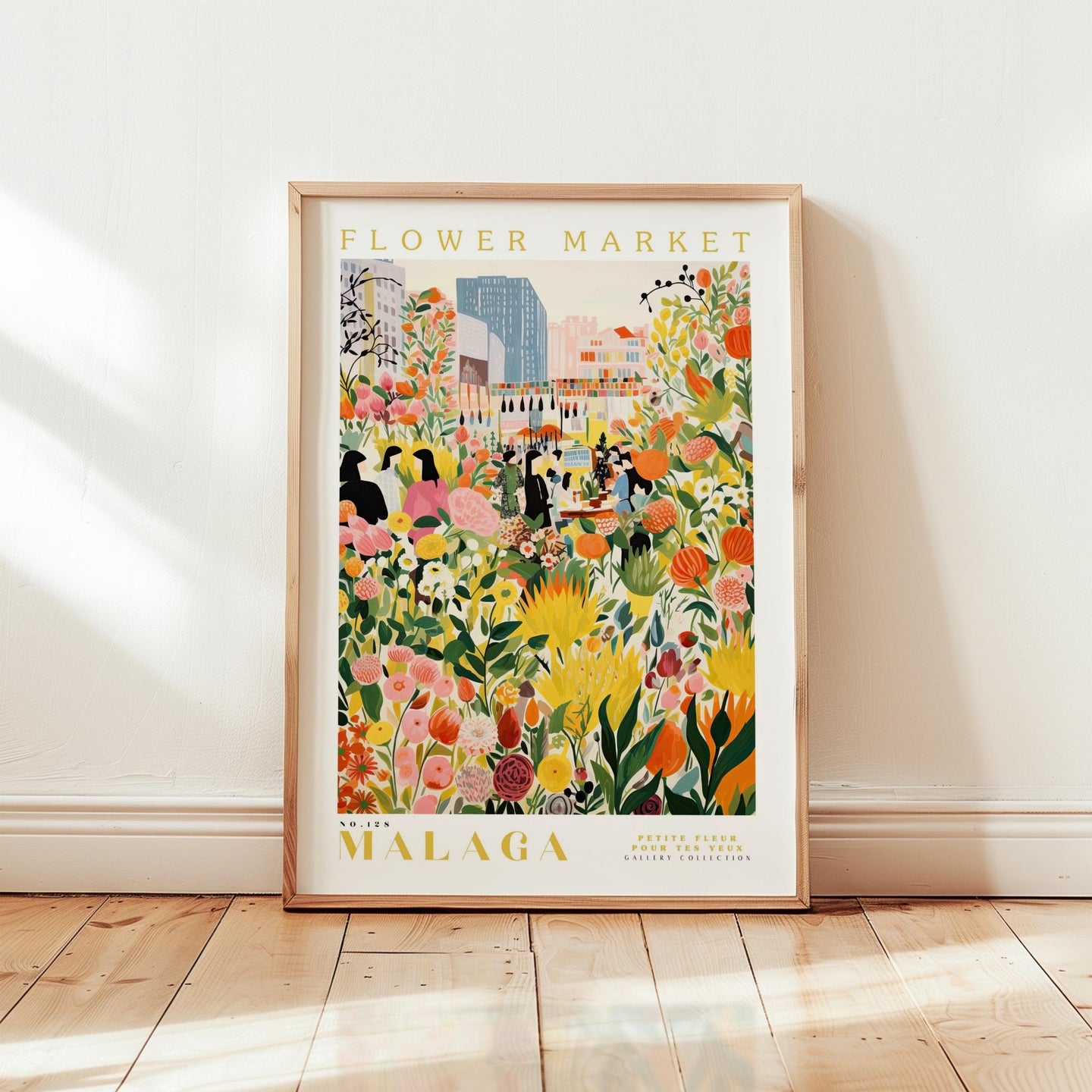 Malaga Flower Market Poster - Posters - Flower Poster