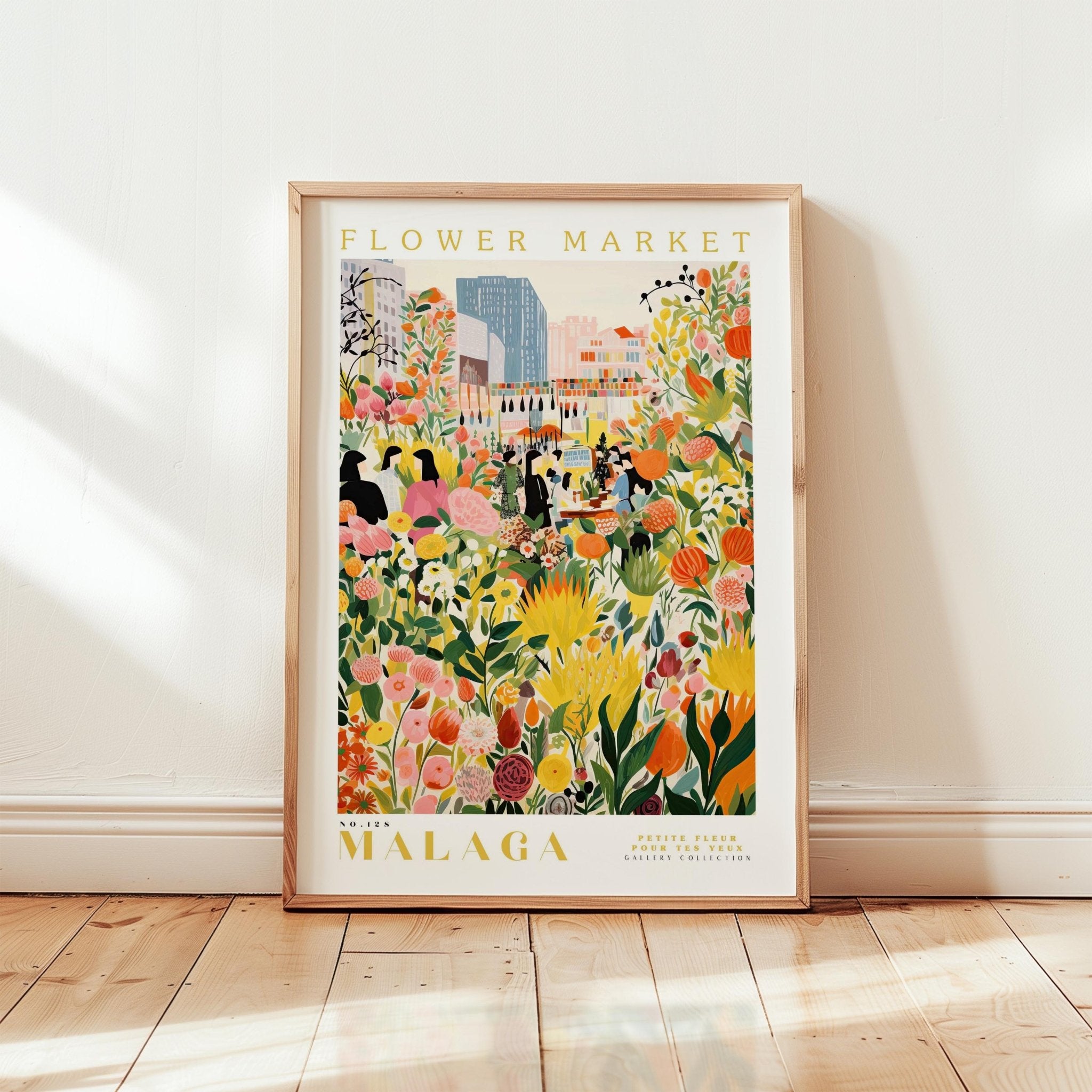 Malaga Flower Market Poster - Posters - Flower Poster