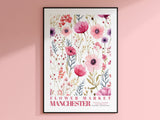 Manchester Flower Market Poster - Posters - Enchanted Sights