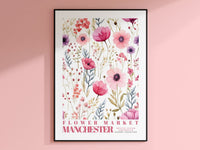 Manchester Flower Market Poster - Posters - Enchanted Sights