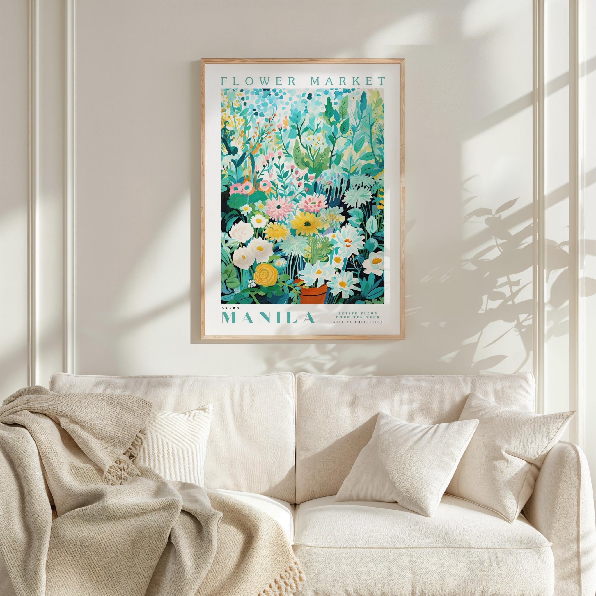 Manila Flower Market Poster - Posters - Flower Poster