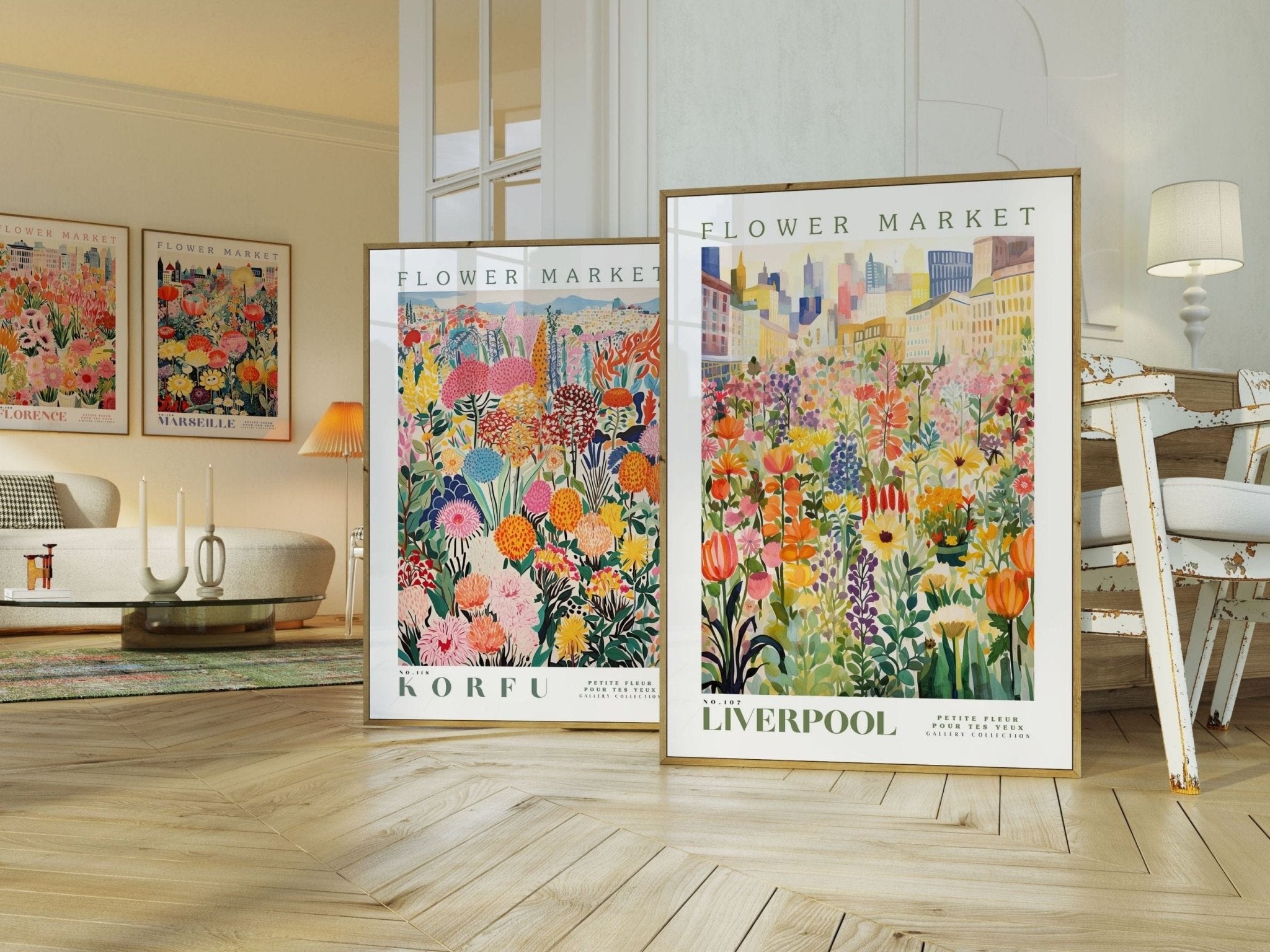 Marseille Flower Market Poster - Posters - Enchanted Sights