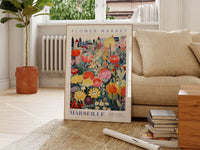 Marseille Flower Market Poster - Posters - Enchanted Sights