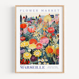 Marseille Flower Market Poster - Posters - Enchanted Sights