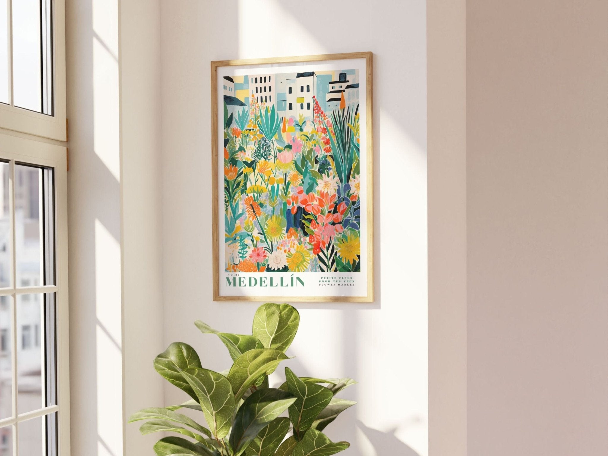 Medellin Flower Market Poster - Posters - Enchanted Sights