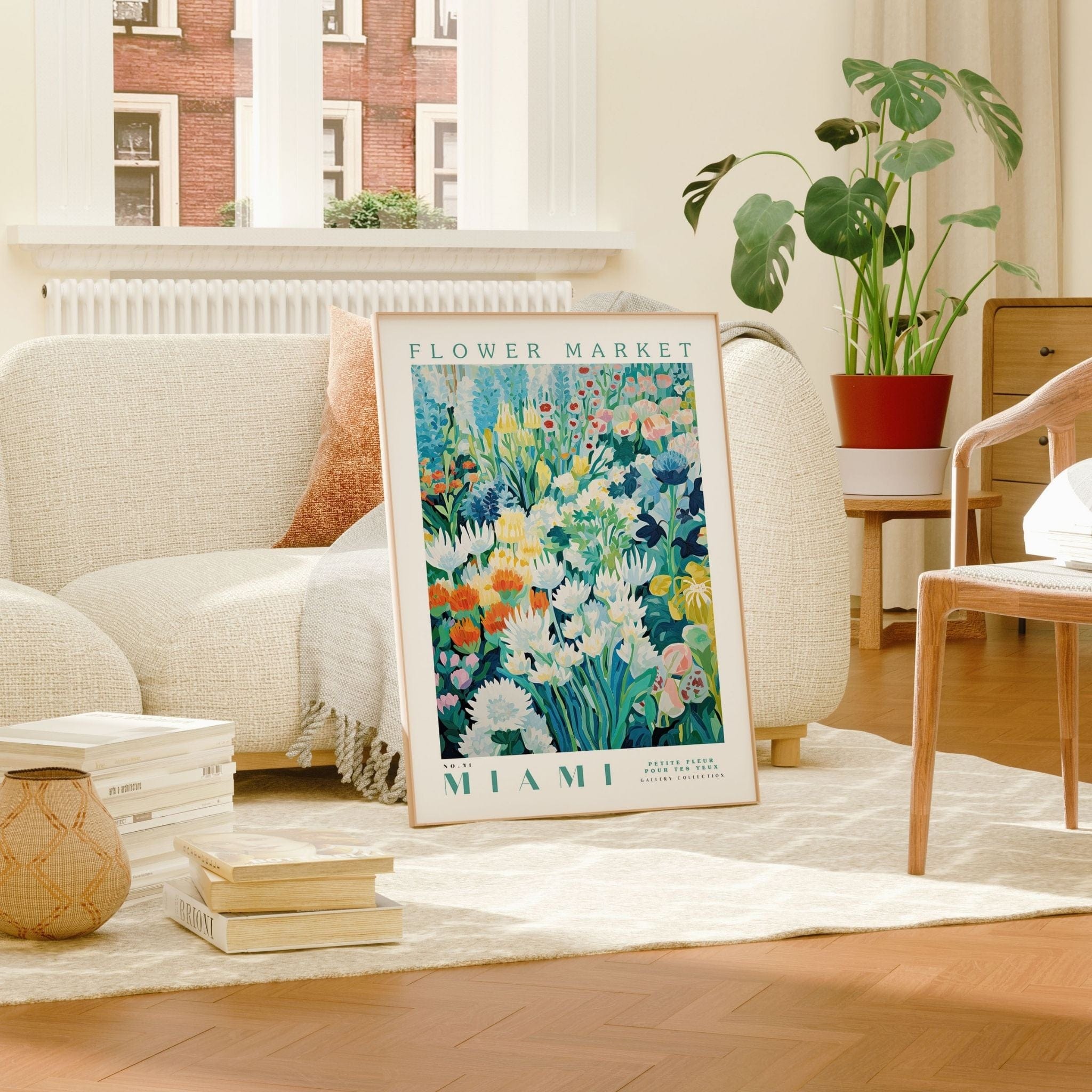 Miami Flower Market Poster - Posters - Enchanted Sights
